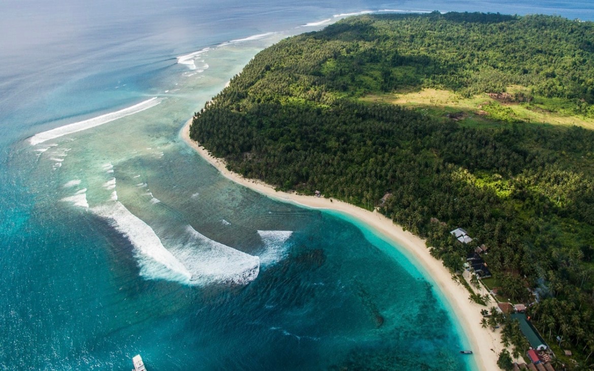 Mentawai Islands coastline